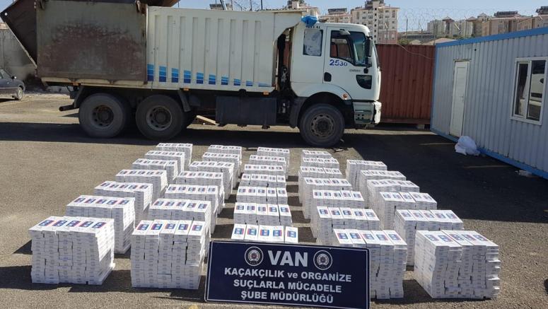 Van'da iki ayda 163 bin paket kaçak sigara ele geçirildi