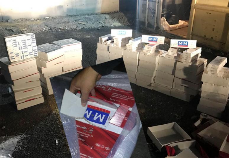 Tuşba'da 5 bin paket kaçak sigara ele geçirildi