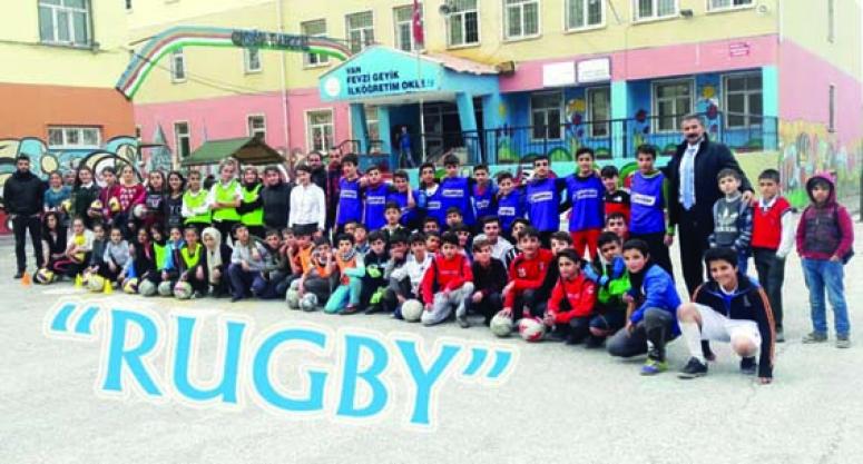 Van'daki okulda Rugby takımı kuruldu
