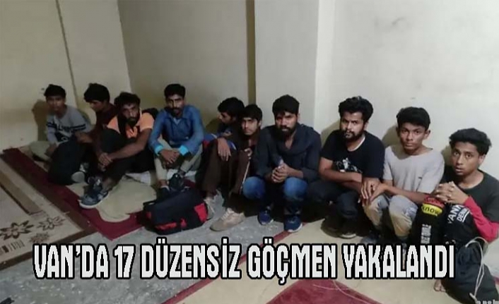 Van'da 17 düzensiz göçmen yakalandı