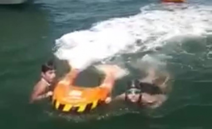 Polis, Van Gölü’nde yüzemeyen 7 kişiyi kurtardı