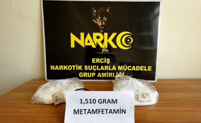 Van’da 1 kilo 510 gram metamfetamin ele geçirildi