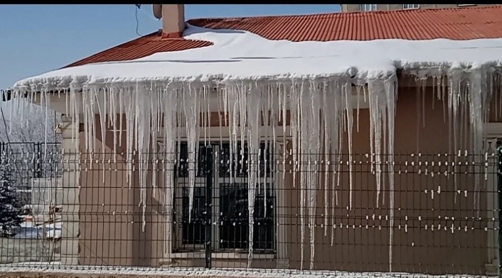 Özalp'ta dondurucu soğuklar