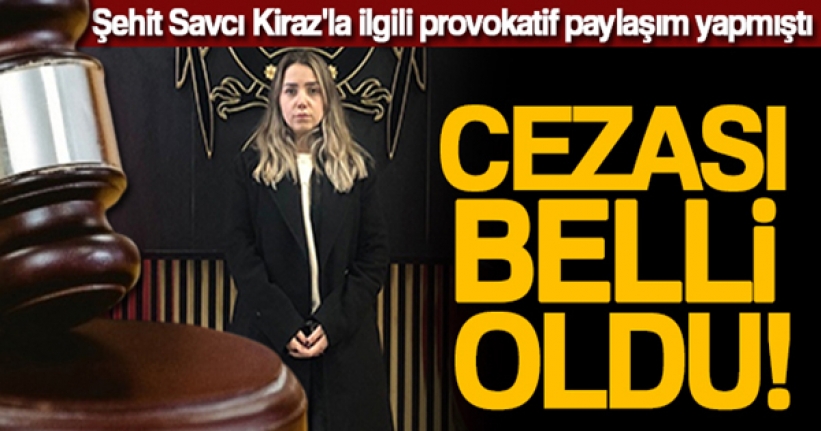 Şehit Savcı Kiraz'la ilgili provokatif paylaşım yapan sanığa ilk duruşmada 1 yıl 3 ay hapis cezası