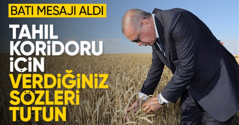Cumhurbaşkanı Erdoğan'ın tahıl mesajı dünya basınında: Batı sözünü tutmalı