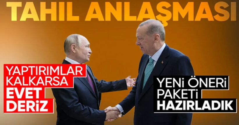 Cumhurbaşkanı Erdoğan ve Putin'den Tahıl Koridoru açıklaması