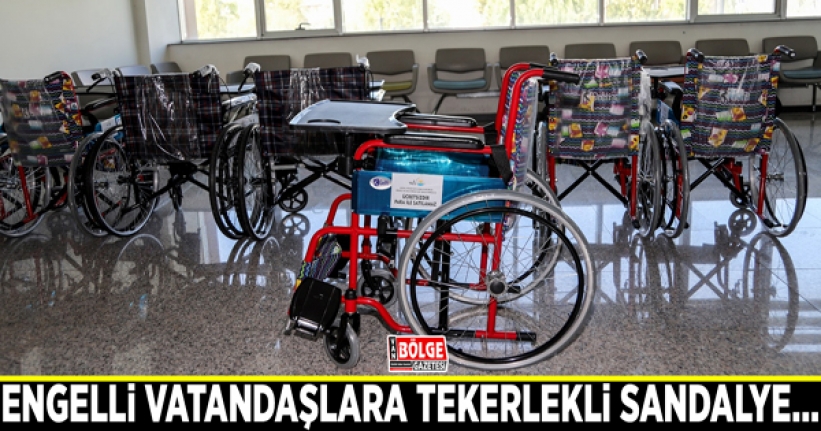 Engelli vatandaşlara tekerlekli sandalye…