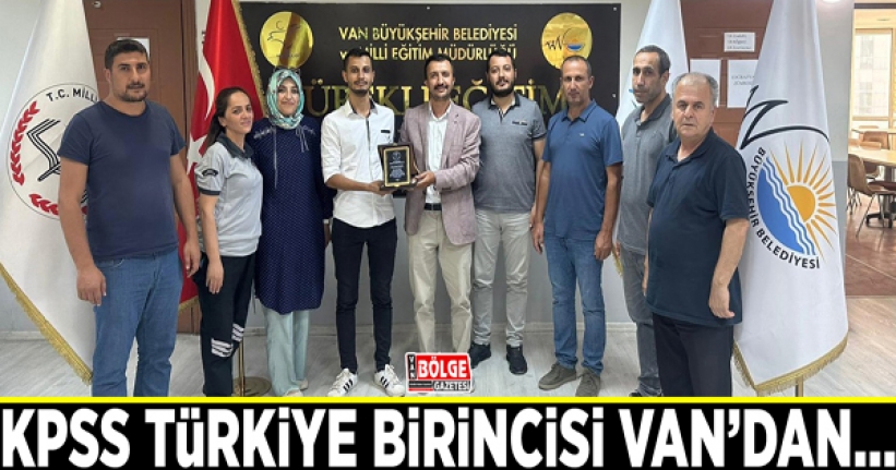 KPSS Türkiye birincisi Van’dan…