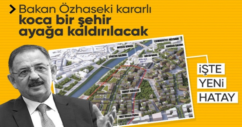 Mehmet Özhaseki'den Hatay açıklaması! 'Eskisinden daha güvenli ve güzel bir şehir olacak'
