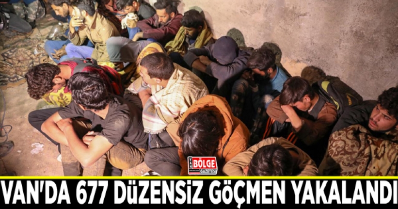 Van'da 677 düzensiz göçmen yakalandı