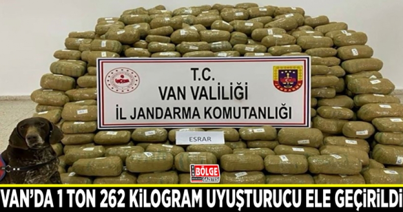 Van’da 1 ton 262 kilogram uyuşturucu ele geçirildi