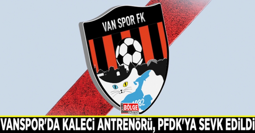 Vanspor'da kaleci antrenörü, PFDK'ya sevk edildi