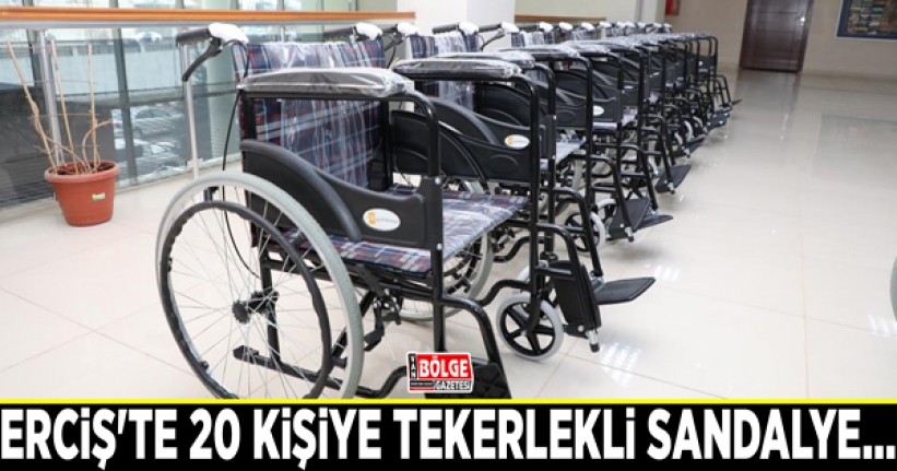 Erciş'te 20 kişiye tekerlekli sandalye...