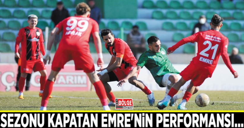 Vanspor'da sezonu kapatan Emre'nin performansı…