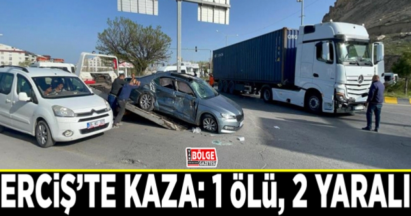 Erciş’te kaza: 1 ölü, 2 yaralı