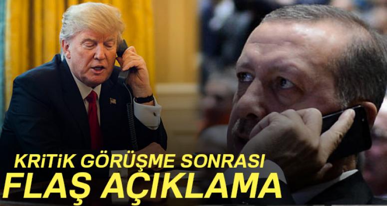 Erdoğan'dan Trump görüşmesi sonrası açıklama!