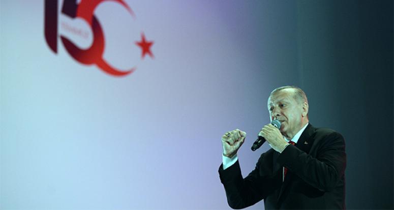 Erdoğan: 'Hiçbir darbe, darbe girişimi yapanların yanına kâr kalmadı'