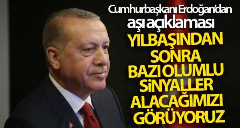 Erdoğan, aşı çalışmaları konusunda tarih verdi
