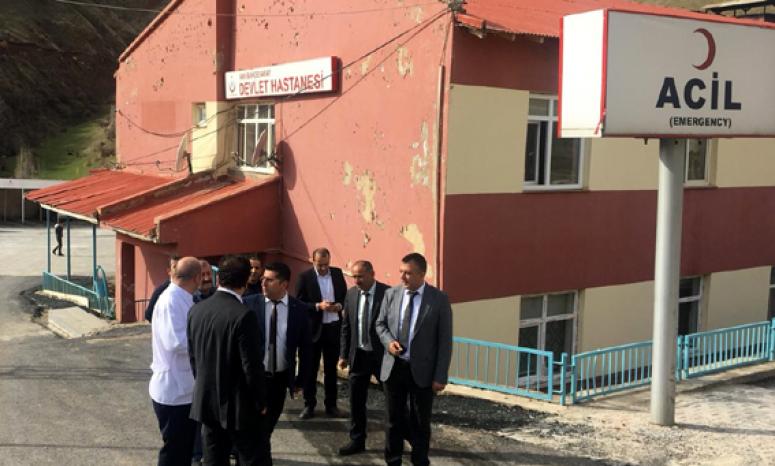 Müdür Sünnetçioğlu'ndan, Bahçesaray'da hastane ziyareti…