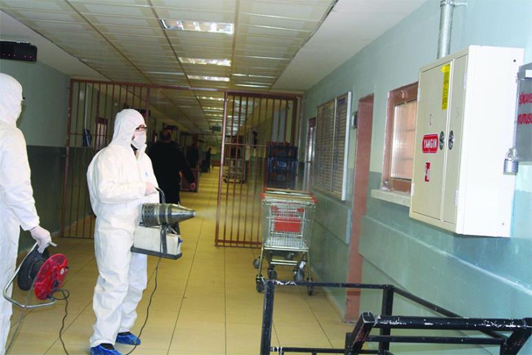 Van Ceza İnfaz Kurumlarında korona virüsü tedbirleri 