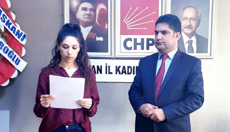 CHP Van Kadın Kolları'ndan eş zamanlı açıklama…