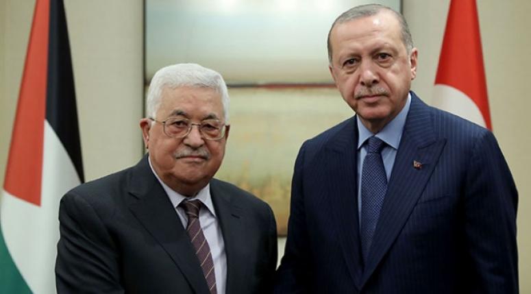Erdoğan Filistin Devlet Başkanı Abbas ile görüştü