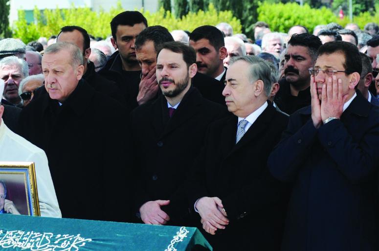 Cumhurbaşkanı Erdoğan ve İmamoğlu cenaze töreninde