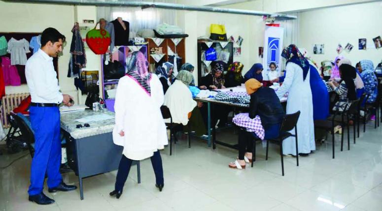 Tuşba'daki kadınlar ev bütçesine katkı sunuyor
