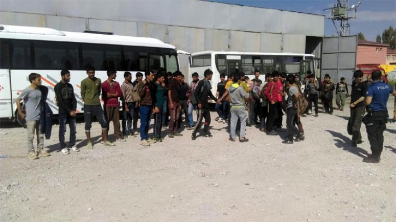 İpekyolu'nda 48 göçmen ve kaçakçılık yapan bir şahıs yakalandı