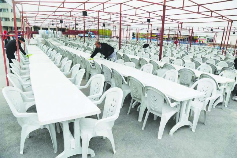 Büyükşehir ile İpekyolu Belediyesi ortak iftar çadırı kurdu