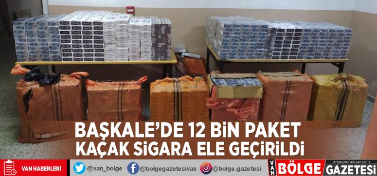 Başkale'de 12 bin paket kaçak sigara ele geçirildi