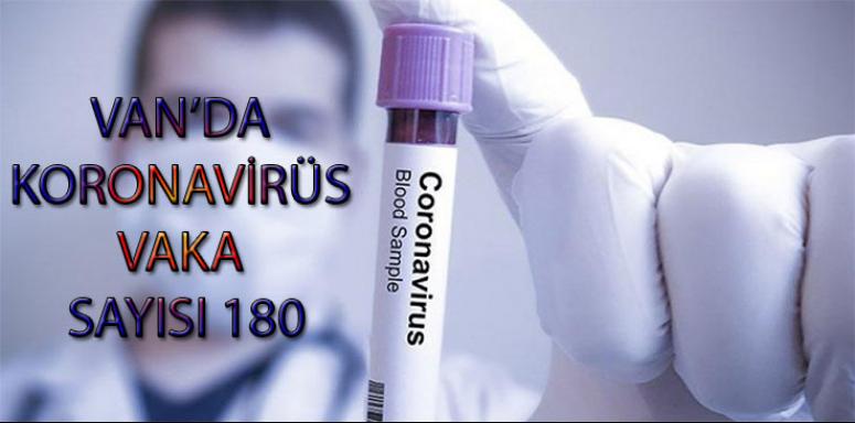 Van'da koronavirüs vaka sayısı 180 oldu