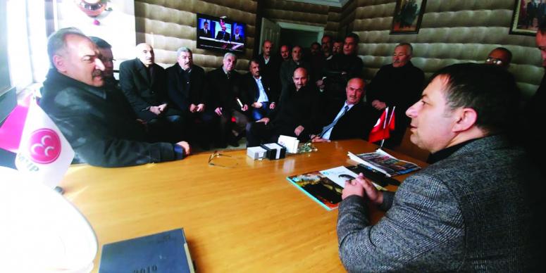 AK Parti Tuşba heyetinden MHP Tuşba Teşkilatına ziyaret…