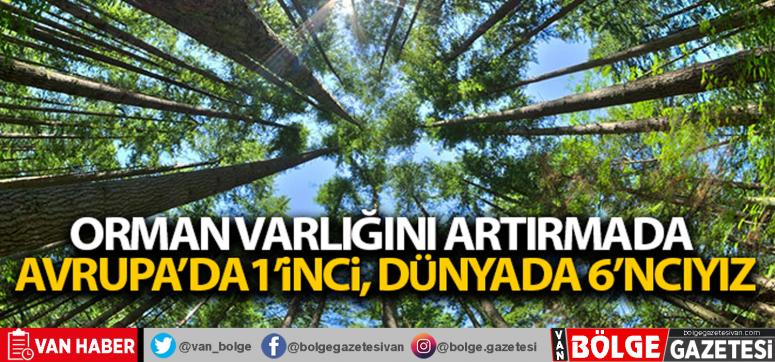 Türkiye orman varlığını artırmada Avrupa'da 1'inci, dünyada 6'ncı