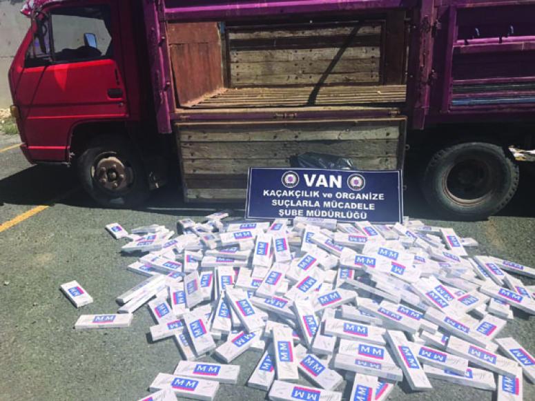 Van'da 6 bin paket kaçak sigara ele geçirildi 