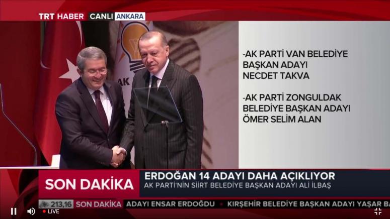 Erdoğan açıkladı: Takva, Van adayı…