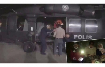 Van'da parmağı kopan bebek için polis helikopteri devrede