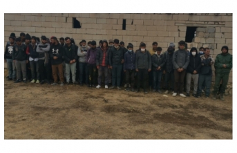 Saray ilçesinde 164 göçmen yakalandı