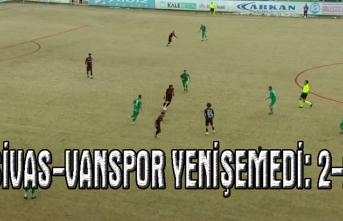 Sivas'ta karşılıklı goller:2-2