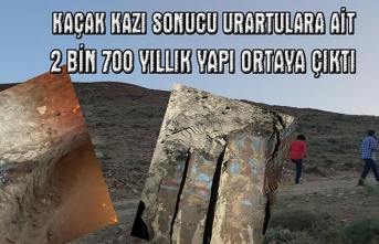 Kaçak kazı sonucu 2 bin 700 yıllık yapı ortaya çıktı