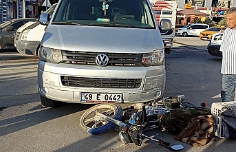 Erciş’te motosiklet, minibüsle çarpıştı