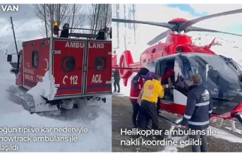 Bakan Koca: Van’daki hastaya snowtrack ambulansla ulaşıldı