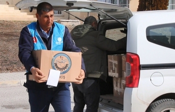 Erciş Belediyesi'nden depremzede ailelere gıda desteği