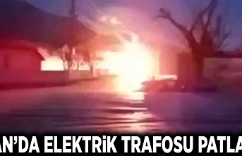 Van’da elektrik trafosu patladı