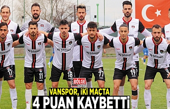 Vanspor, iki maçta 4 puan kaybetti