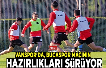 Vanspor'da, Bucaspor maçının hazırlıkları sürüyor