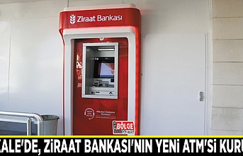 Başkale'de, Ziraat Bankası'nın yeni ATM'si kuruldu