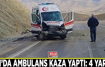 Van’da ambulans kaza yaptı: 4 yaralı