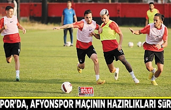 Vanspor'da, Afyonspor maçının hazırlıkları sürüyor