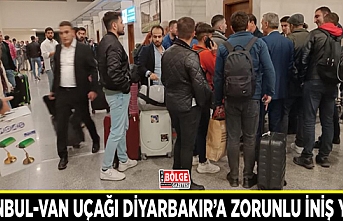 İstanbul-Van uçağı Diyarbakır’a zorunlu iniş yaptı